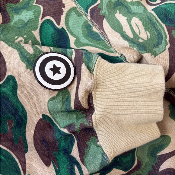 Bape Green Camo Zip-Up Sweater - Picture 8 of 11